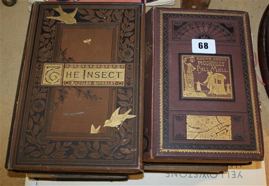 Two vols of The Great War & The Insects by Jules Michelet etc